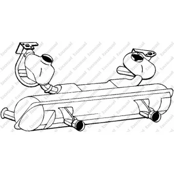 Silencieux arrière KLOKKERHOLM OEM 113251053L Silencieux arrière KLOKKERHOLM OEM 113251053L