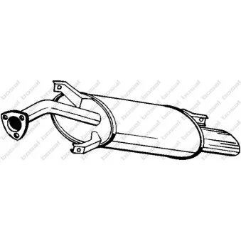 Silencieux arrière KLOKKERHOLM 235-135