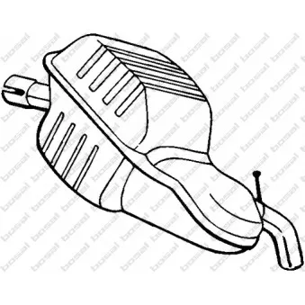 Silencieux arrière KLOKKERHOLM OEM 8638532