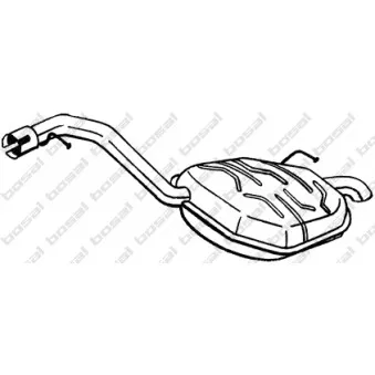 Silencieux arrière KLOKKERHOLM 235-187