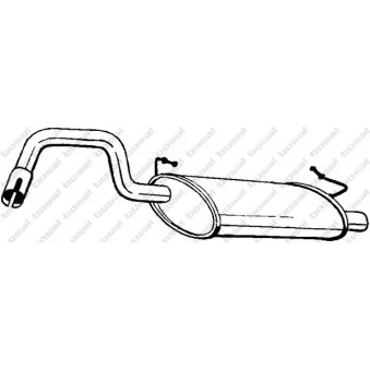 Silencieux arrière KLOKKERHOLM 235-203