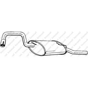 KLOKKERHOLM 235-209 - Silencieux arrière