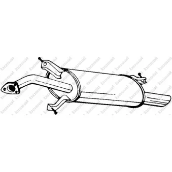 Silencieux arrière KLOKKERHOLM 235-215