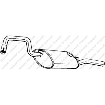 Silencieux arrière KLOKKERHOLM 235-935