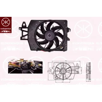 Ventilateur, refroidissement du moteur KLOKKERHOLM OEM 1056962