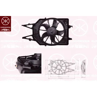 Ventilateur, refroidissement du moteur KLOKKERHOLM OEM 1072554