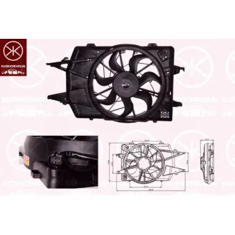 Ventilateur, refroidissement du moteur KLOKKERHOLM OEM 1318692