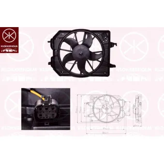 Ventilateur, refroidissement du moteur KLOKKERHOLM OEM 1075135