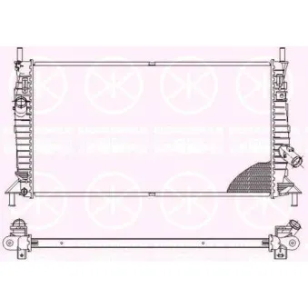 Radiateur, refroidissement du moteur KLOKKERHOLM 2533302368