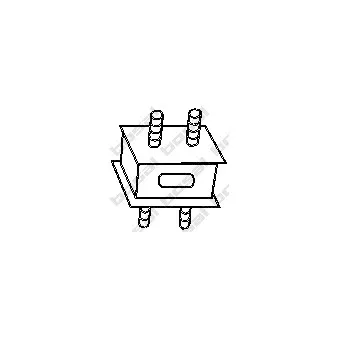 Bandes de caoutchouc, échappement KLOKKERHOLM OEM 1756761010