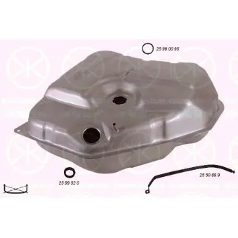 Réservoir de carburant KLOKKERHOLM 2550008
