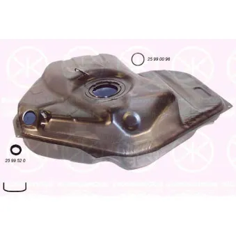 Réservoir de carburant KLOKKERHOLM 2552007