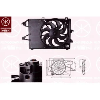 KLOKKERHOLM 25542604 - Ventilateur, refroidissement du moteur