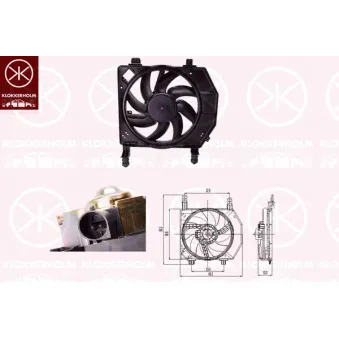 Ventilateur, refroidissement du moteur KLOKKERHOLM 25632602