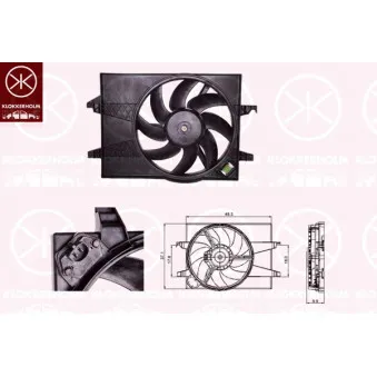 Ventilateur, refroidissement du moteur KLOKKERHOLM OEM C20215025A