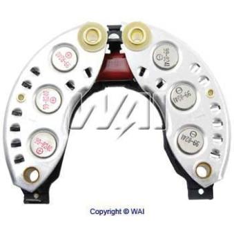 Pont de diodes, alternateur WAI IPR747 pour ALFA ROMEO 75 2.0 - 128cv Pont de diodes, alternateur WAI IPR747 pour ALFA ROMEO 75 2.0 - 128cv