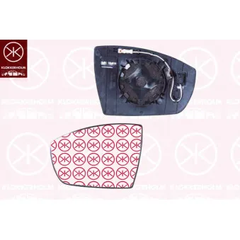 Verre de rétroviseur, rétroviseur extérieur KLOKKERHOLM 25791064