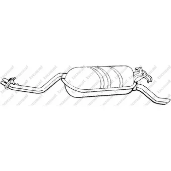 Silencieux arrière KLOKKERHOLM OEM 1244900315