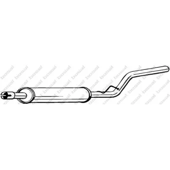 Silencieux central KLOKKERHOLM OEM 2K0253209