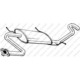 Silencieux arrière KLOKKERHOLM 278-339