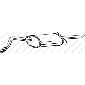 Silencieux arrière KLOKKERHOLM OEM 96182257