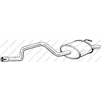 Silencieux arrière KLOKKERHOLM 279-065