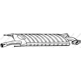 Silencieux central KLOKKERHOLM 279-437