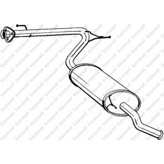 Silencieux arrière KLOKKERHOLM OEM 1352368080