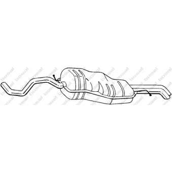 Silencieux arrière KLOKKERHOLM 281-531