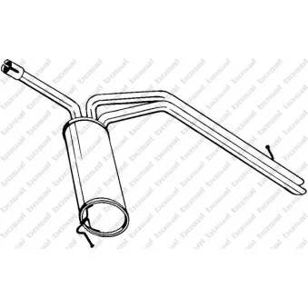 Silencieux arrière KLOKKERHOLM 281-795
