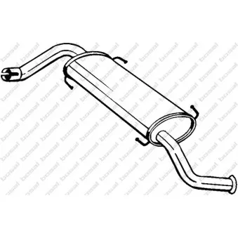 Silencieux arrière KLOKKERHOLM OEM 1366028080