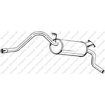 Silencieux arrière KLOKKERHOLM 281-917