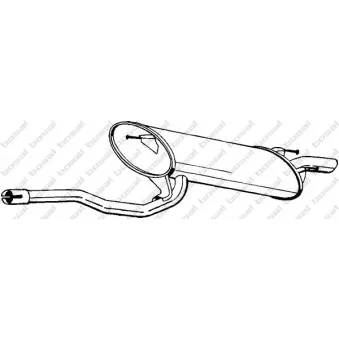 Silencieux arrière KLOKKERHOLM OEM 1743002180