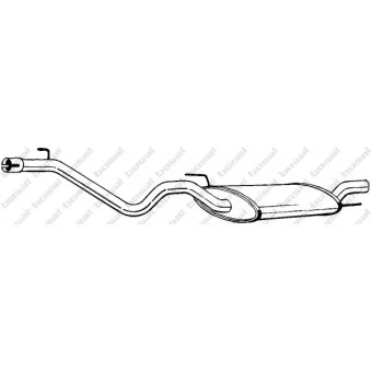 Silencieux arrière KLOKKERHOLM 282-683
