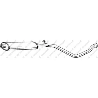 Silencieux central KLOKKERHOLM 282-693