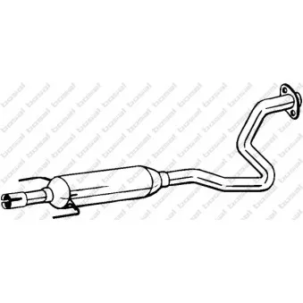 Silencieux central KLOKKERHOLM 282-983