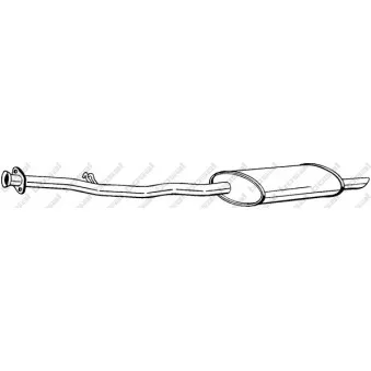 Silencieux arrière KLOKKERHOLM OEM 18101737652