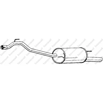 Silencieux arrière KLOKKERHOLM 283-461