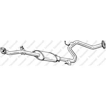 Silencieux central KLOKKERHOLM 283-777
