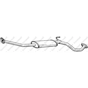 Silencieux central KLOKKERHOLM 284-083