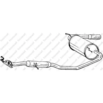 Silencieux arrière KLOKKERHOLM OEM BP5640100F