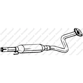 KLOKKERHOLM 284-585 - Silencieux central