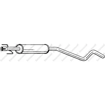 Silencieux central KLOKKERHOLM OEM 5852299