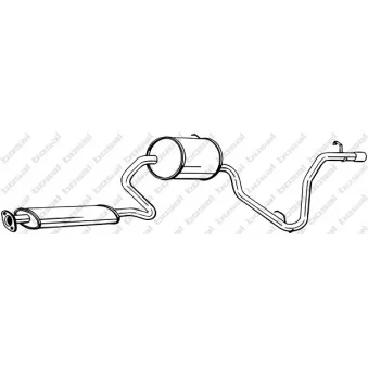 Silencieux arrière KLOKKERHOLM 287-203