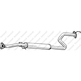 Silencieux central KLOKKERHOLM OEM 18220st3g60