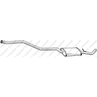 Silencieux central KLOKKERHOLM 291-023