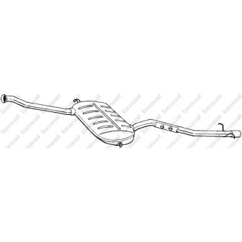 Silencieux central KLOKKERHOLM 291-119