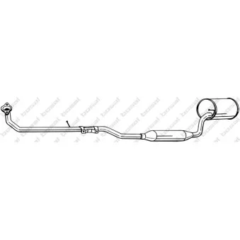 Silencieux avant KLOKKERHOLM OEM 1741097202