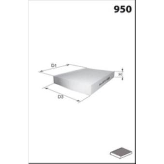 Filtre, air de l'habitacle MECAFILTER ELR7458 pour FORD TRANSIT CUSTOM E-Transit Custom - 218cv