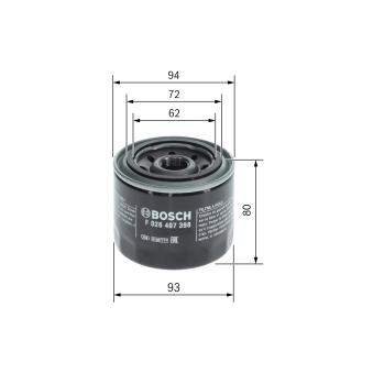 Filtre à huile BOSCH OEM 2995811 Filtre à huile BOSCH OEM 2995811